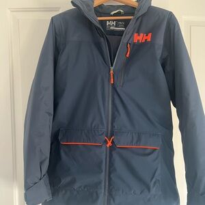 Helly Hanson Junior Ski Jacket Size 16 Navy Blue